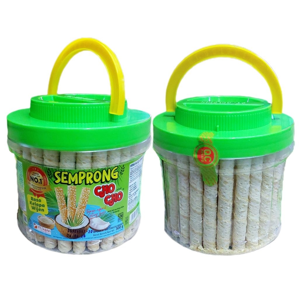 

Stick Semprong Coconut Wijen 300gr Cho Cho Snack Astor Kelapa Dolpin