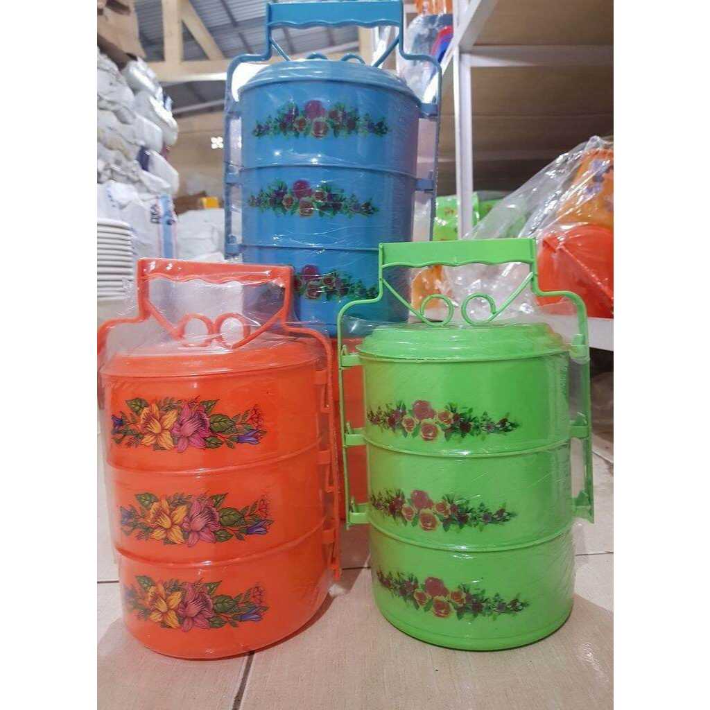 Rantang Plastik Bulat Susun 3