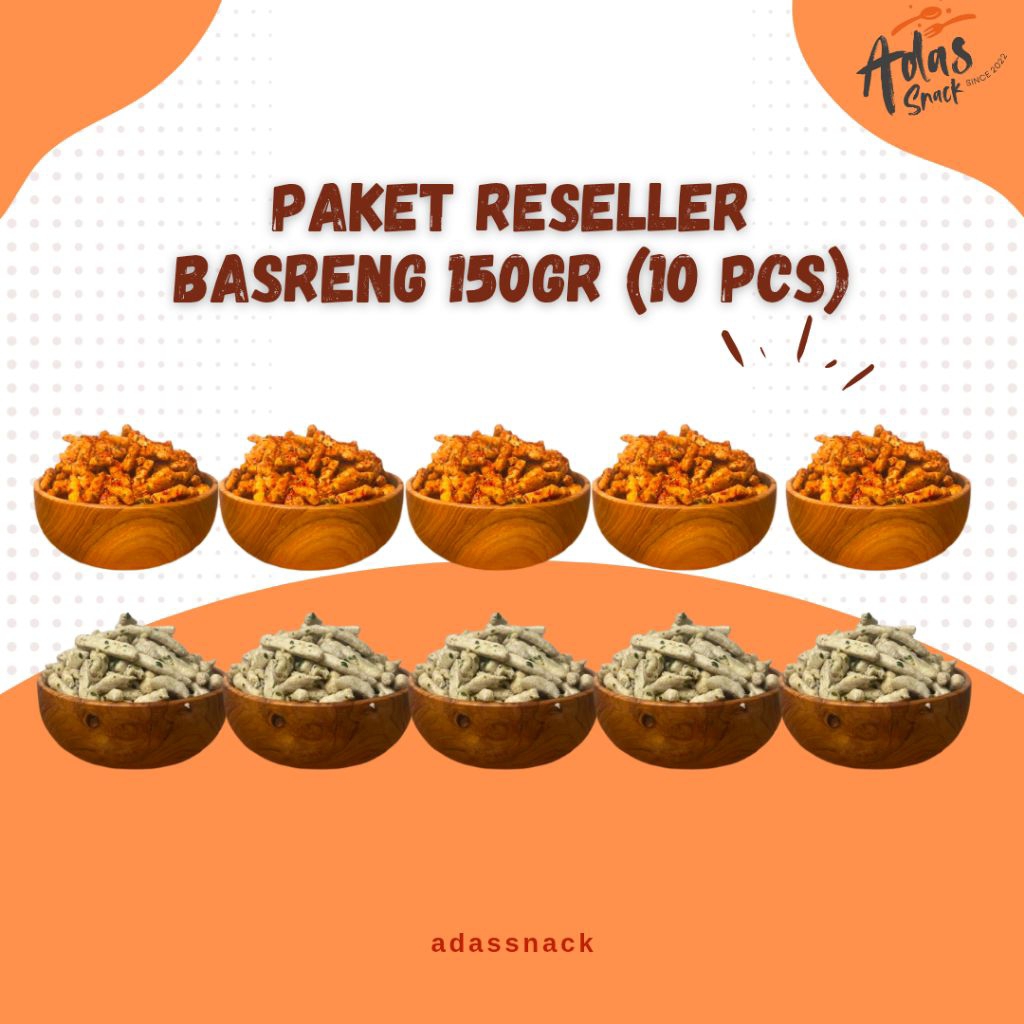 

PAKET RESELLER BASRENG 10 PCS UKURAN 150GR