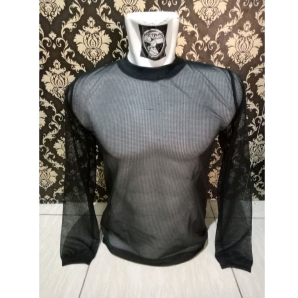 Kaos Jaring Kaos Jaring Hitam Kaos Jaring Lengan panjang dan pendek Kualitas Distro