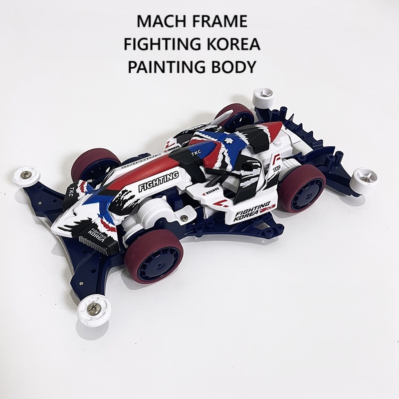Mini 4wd Merk Jiepin Mach Frame Fighting Korea Painting Body FM-A Chassis