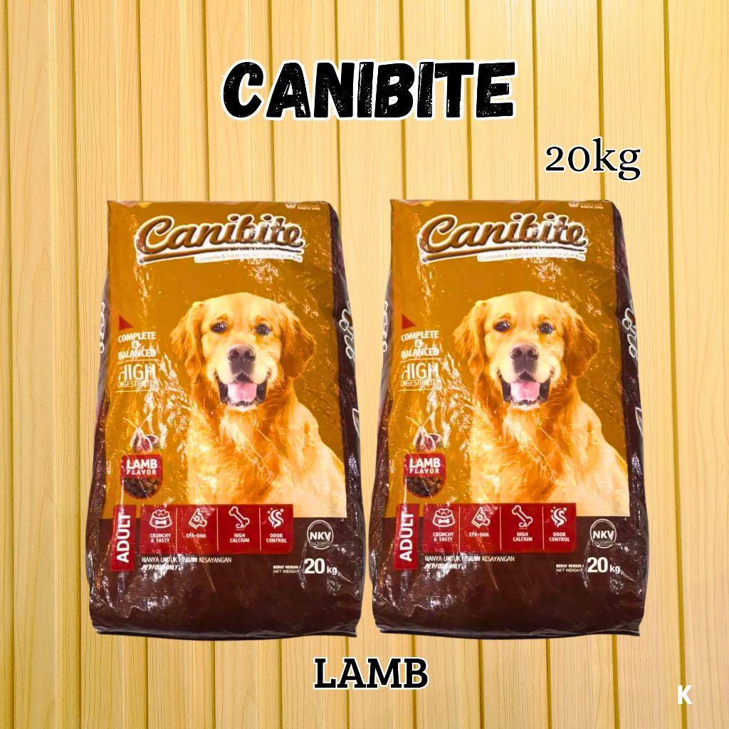 Canibite Dog 20kg DRY FOOD DOG 20KG LAMB