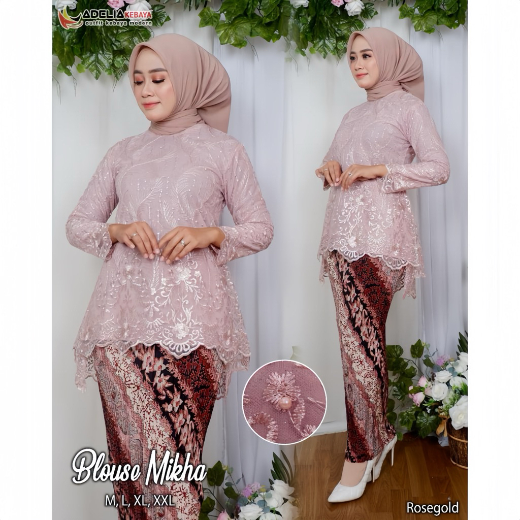 Set Kebaya Modern / Kebaya Remaja / Kebaya Wisuda / Kebaya Brukat / Baju Lamaran
