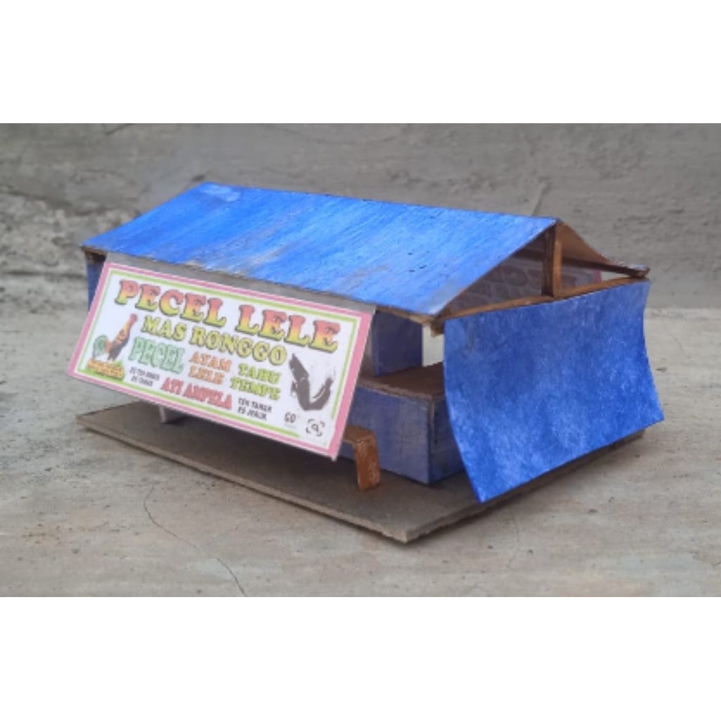 Miniatur / Diorama / Maket / Replika Tenda Pecel Lele