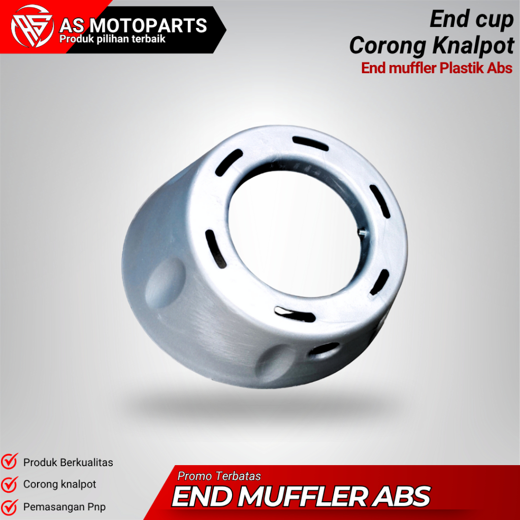 END MUFFLER PLASTIK ANTI PANAS VARIO CORONG KNALPOT MIO TUTUP KNALPOT END MUFLLER CMS KNALPOT