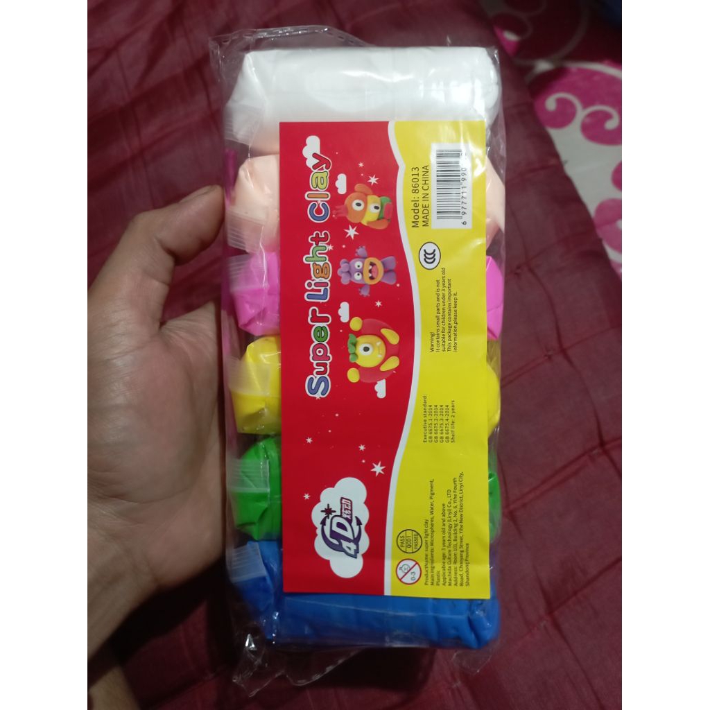 

1pak isi 5pcs Klay mainan anak 30gr|Super Light Clay
