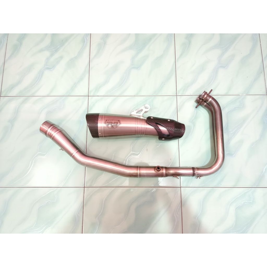 knalpot fullsistem silincer r9 exhaust racing inlet 60mm for kawasaki new ninja 250fi 2018 up ninja 
