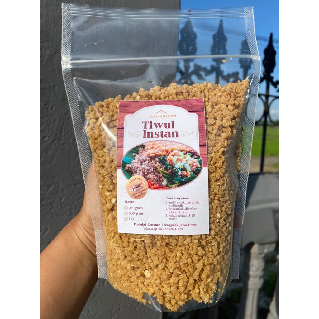 

Tiwul Instan isi 250 gram | nasi tiwul berkualitas