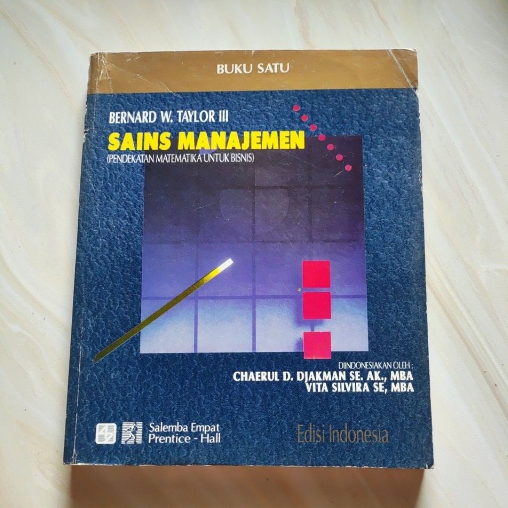 SAINS MANAJEMEN BUKU SATU - BERNARD W TAYLOR III original