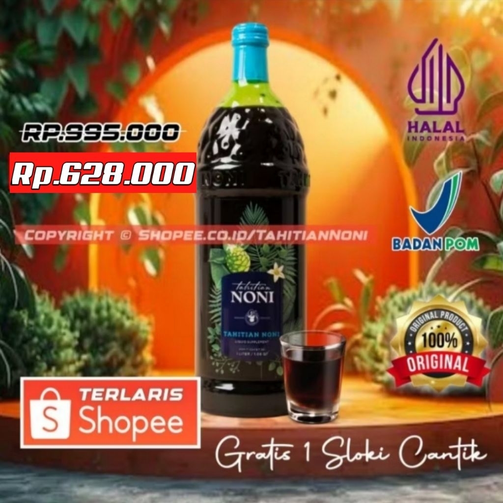 Terlaris Tahitian Noni Juice Original Kemasan Terbaru Segel Gold Turun Harga Expired Date 13 Septemb