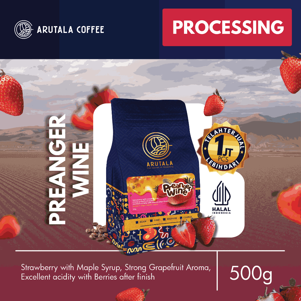 

ARUTALA Kopi Arabika Jawa Preanger Wine 500 gram