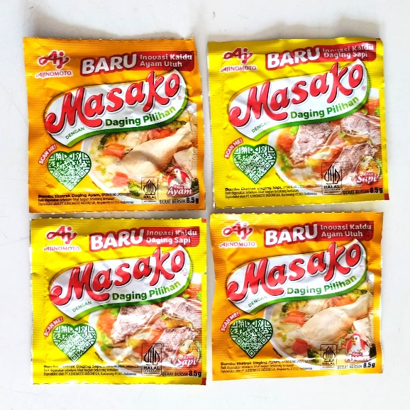 

Bumbu Kaldu Merk Masako Netto 8.5 g Ajinomoto Penyedap Rasa Sapi dan Ayam