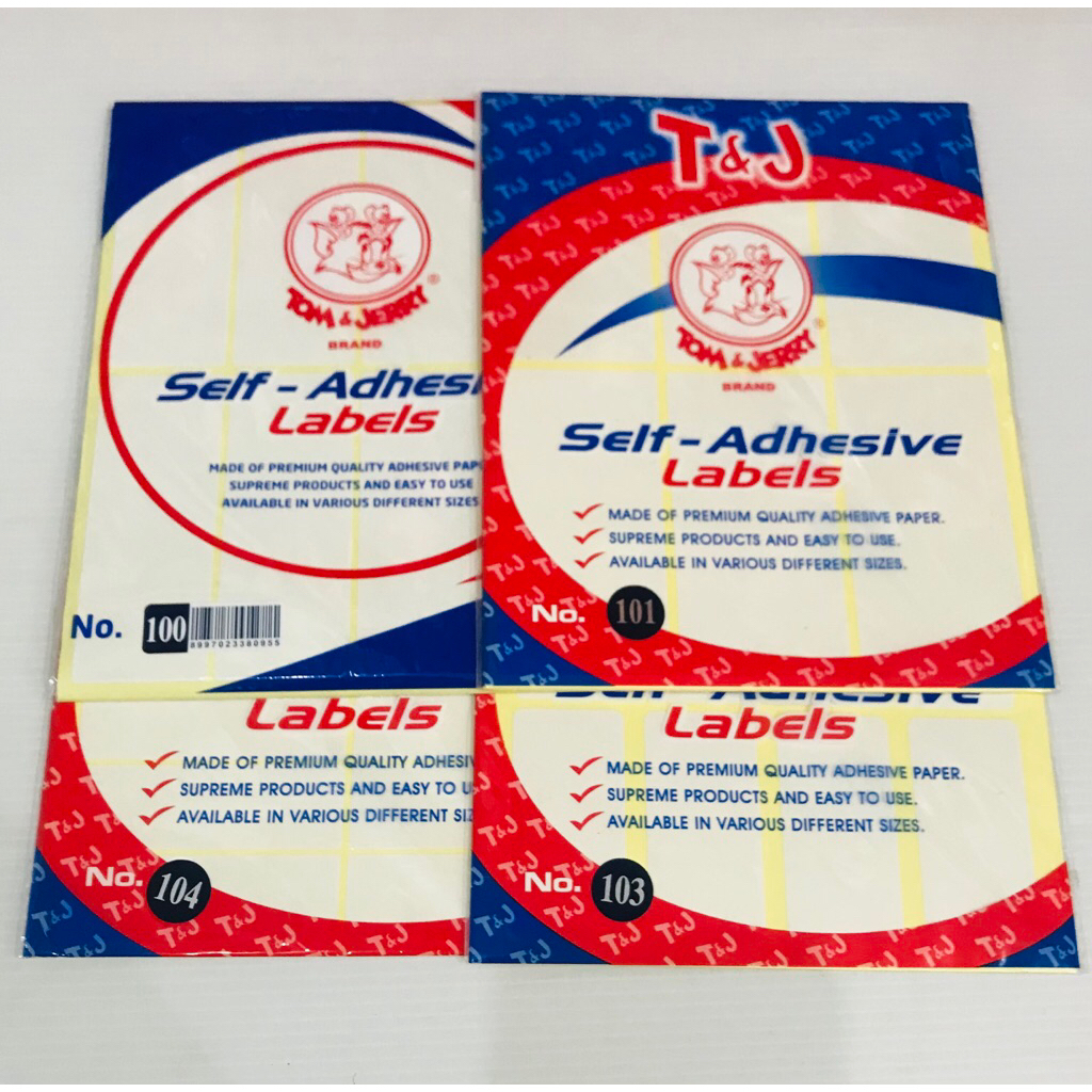 

Label Tom & Jerry / Label Stiker No 100/101/103/104
