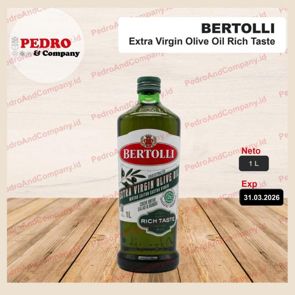 

Bertolli - Extra virgin olive oil 1 Liter - minyak zaitun 1L untuk masak dan minum salad