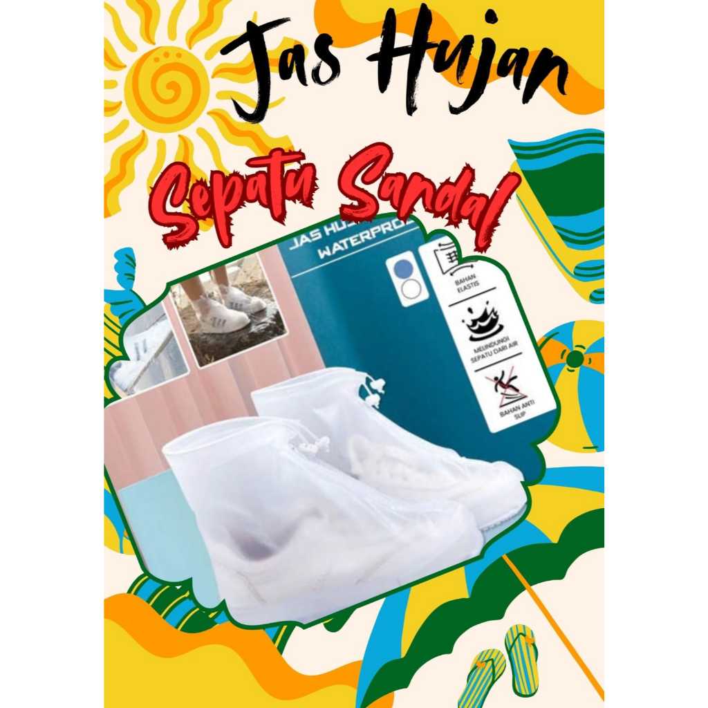 Jas Hujan Sepatu Anti Air |  Pelindung Sepatu Anti Air | Cover Sepatu Anti Air