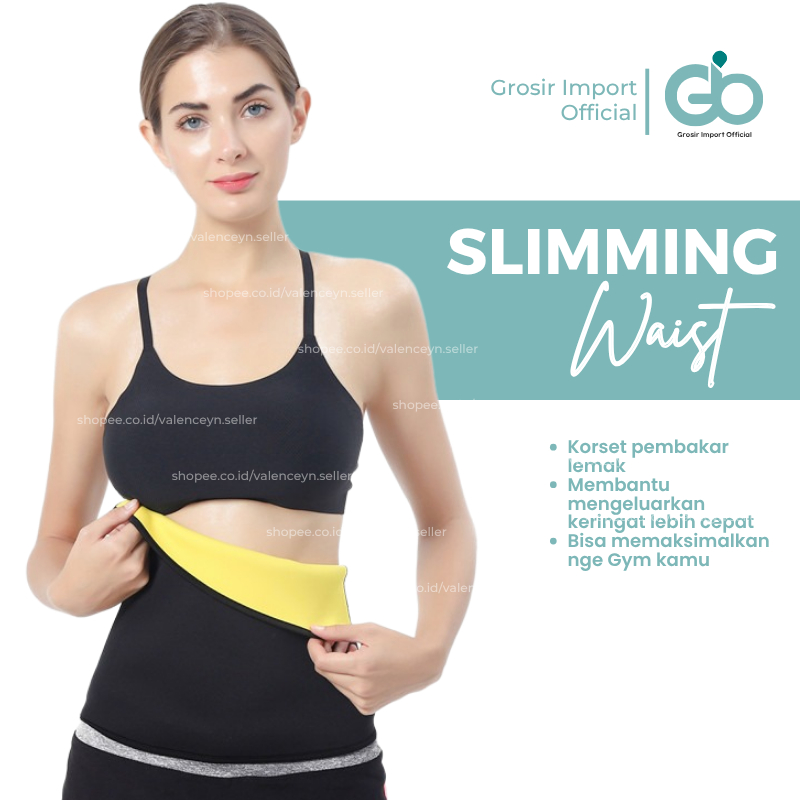 Korset Olahraga Pelangsing Pengecil Perut Buncit Pembakar Lemak Tubuh Pria Wanita Ampuh WAIST Stagen