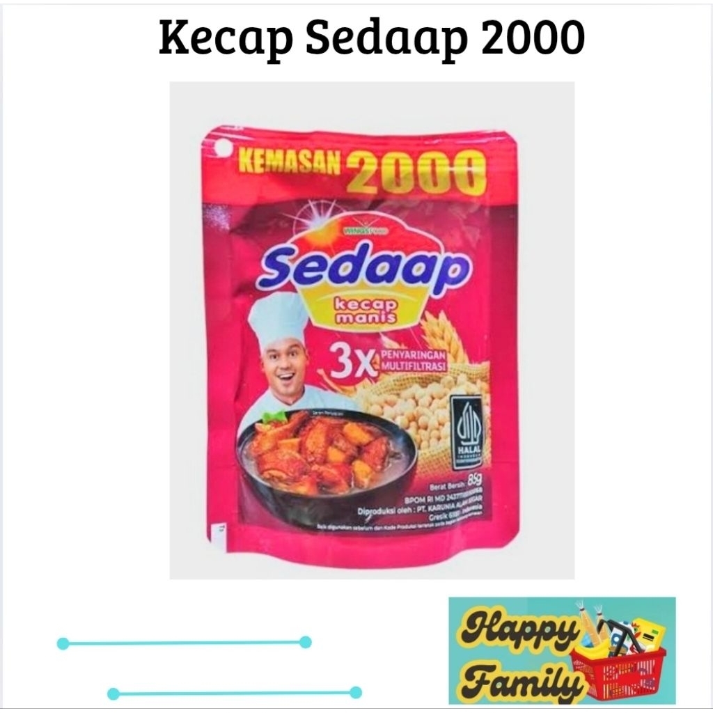 

Kecap Sedaap 2000 Kemasan Refill Isi 63 ml