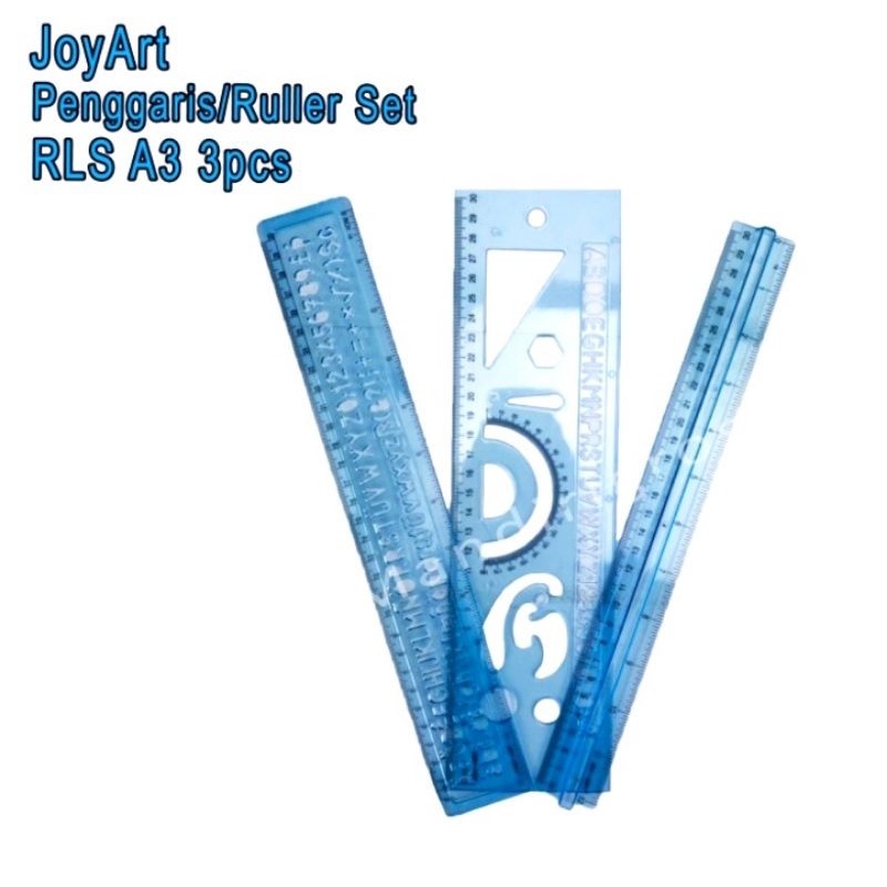 

JOYART Acrylic Ruler Set RLS A3 Penggaris Set 30 Cm Isi 3 Pcs