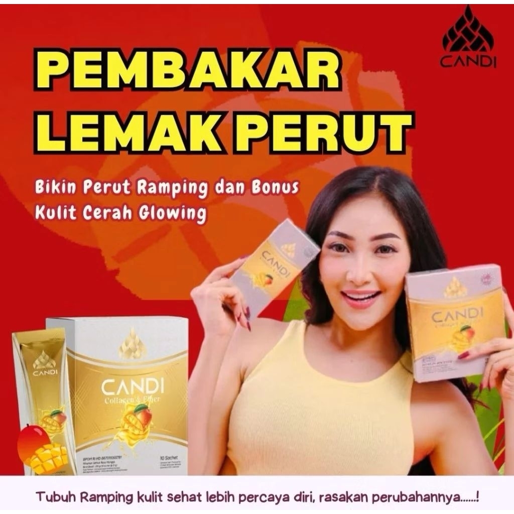 CANDI COLAGEN FIBER MINUMAN PELANGSING DIET DETOX LEMAK PERUT BUNCIT MELANCARKAN BAB