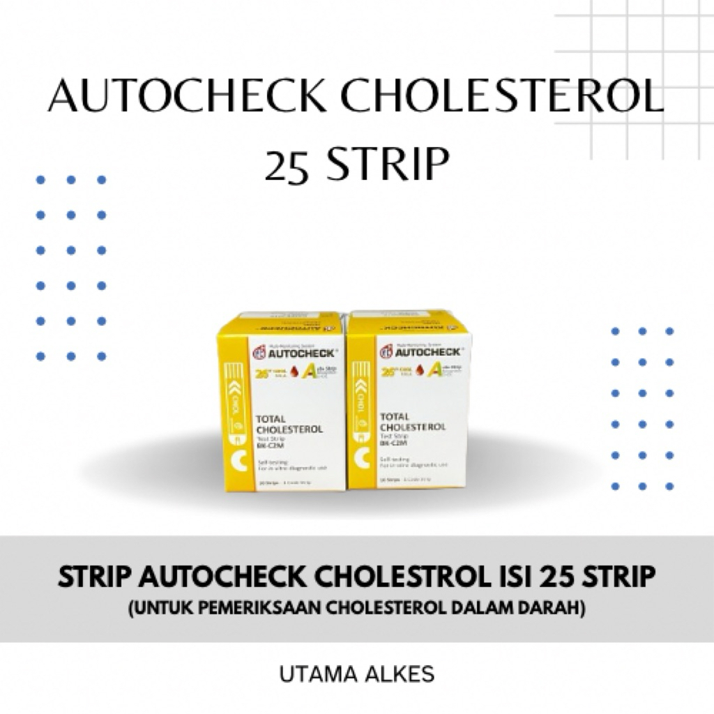 STRIP AUTOCHECK Cholesterol / Strip Kolestrol – isi 25 STRIP