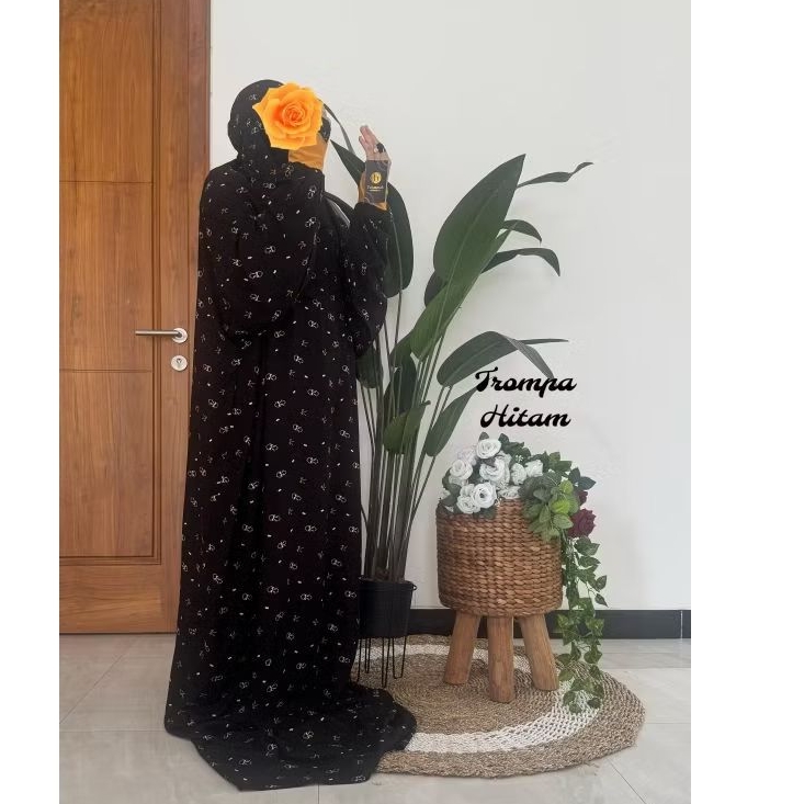 Mukenah Motif Dasar Putih/Basmah Collection/Mukena Manset/Mukenah Hadramaut Terusan/Motif Cantik Ele