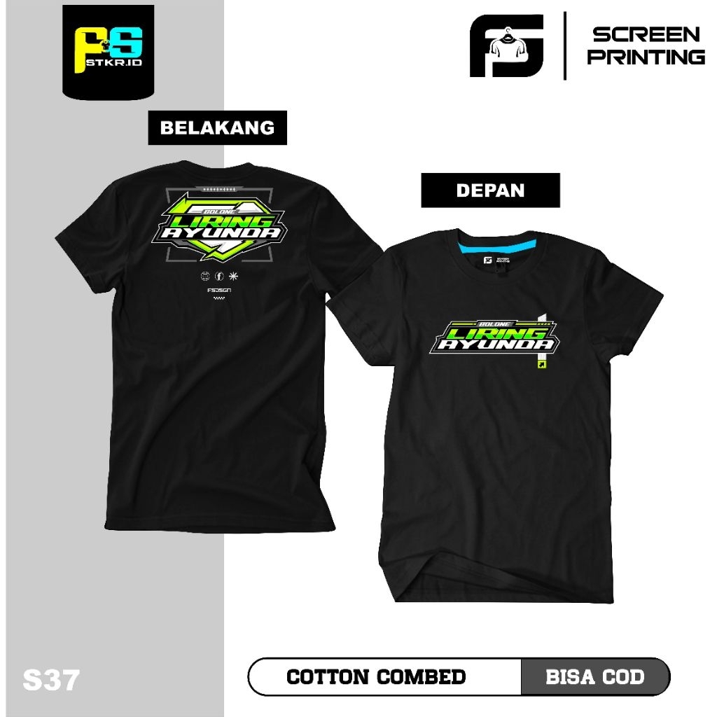 Kaos Liring Ayunda kaos pecinta dangdut kaos ojing lengan pendek pria wanita katun