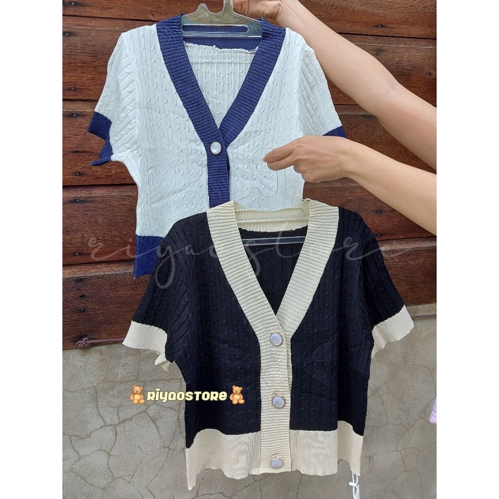 RIYAOSTORE – [ReadyStock] Areum Top | cny 2026 | baju imlek wanita | atasan rajut wanita impor | ata