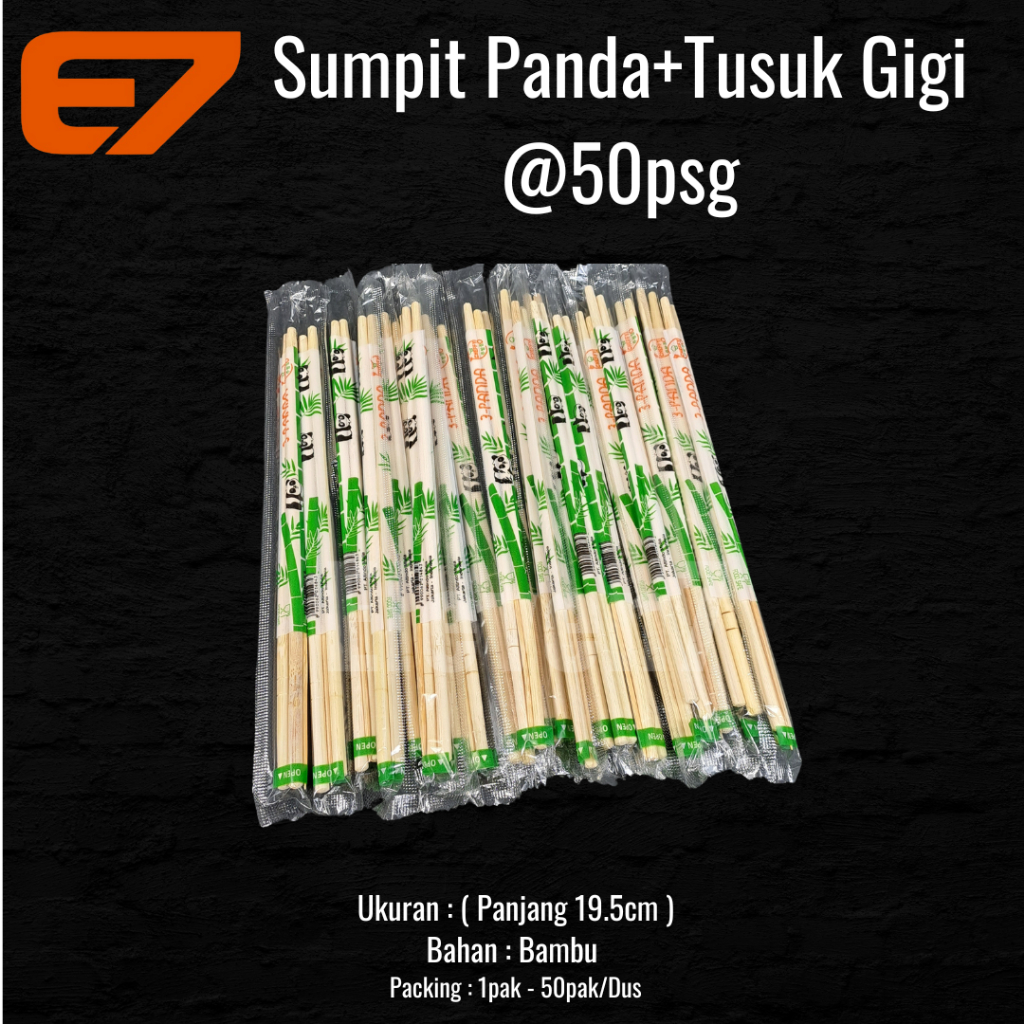 Sumpit Bambu + Tusuk Gigi Seika - Bamboo Chopstick and Toothpick