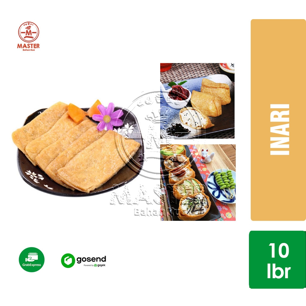 

AJITSUKE INARI Kulit Tahu Sushi Jepang 10 pcs Halal KHUSUS INSTANT
