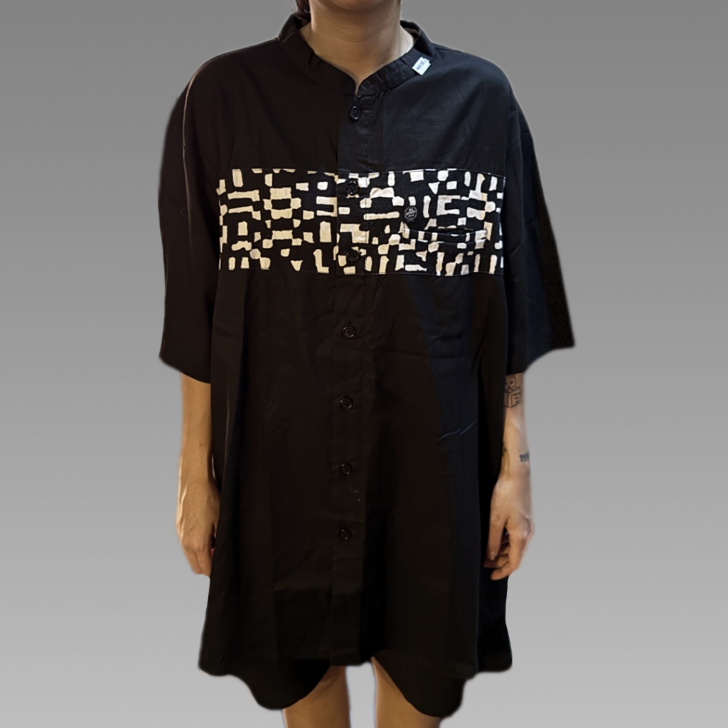 Baju Koko -Motif Hitam Putih