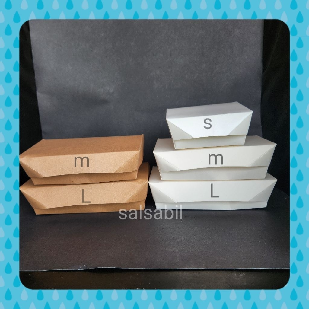 Paperlunch / paper lunch / wadah makanan kertas