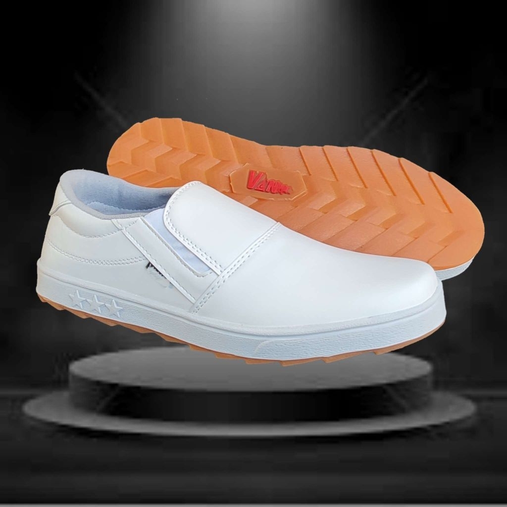 NEW ARRIVAL SEPATU CASUAL PRIA PUTIH POLOS SLIP ON COWOK TANPA TALI SLOP KASUAL TERBARU KECE DAN