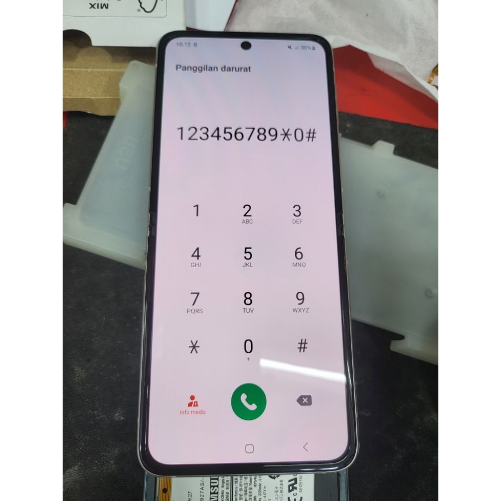 lcd samsung z flip 3 ori new