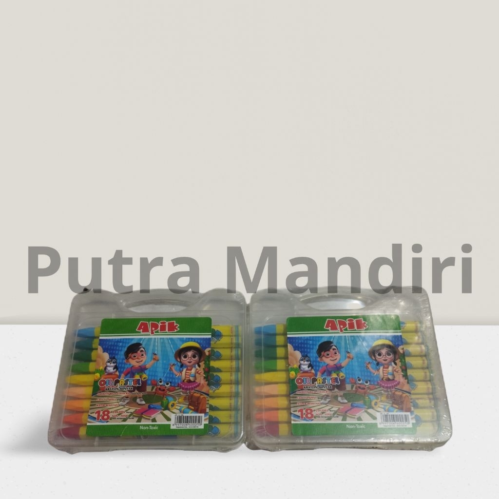 

Crayon / krayon APIK 18 warna / oil pastel 18 warna /crayon murah