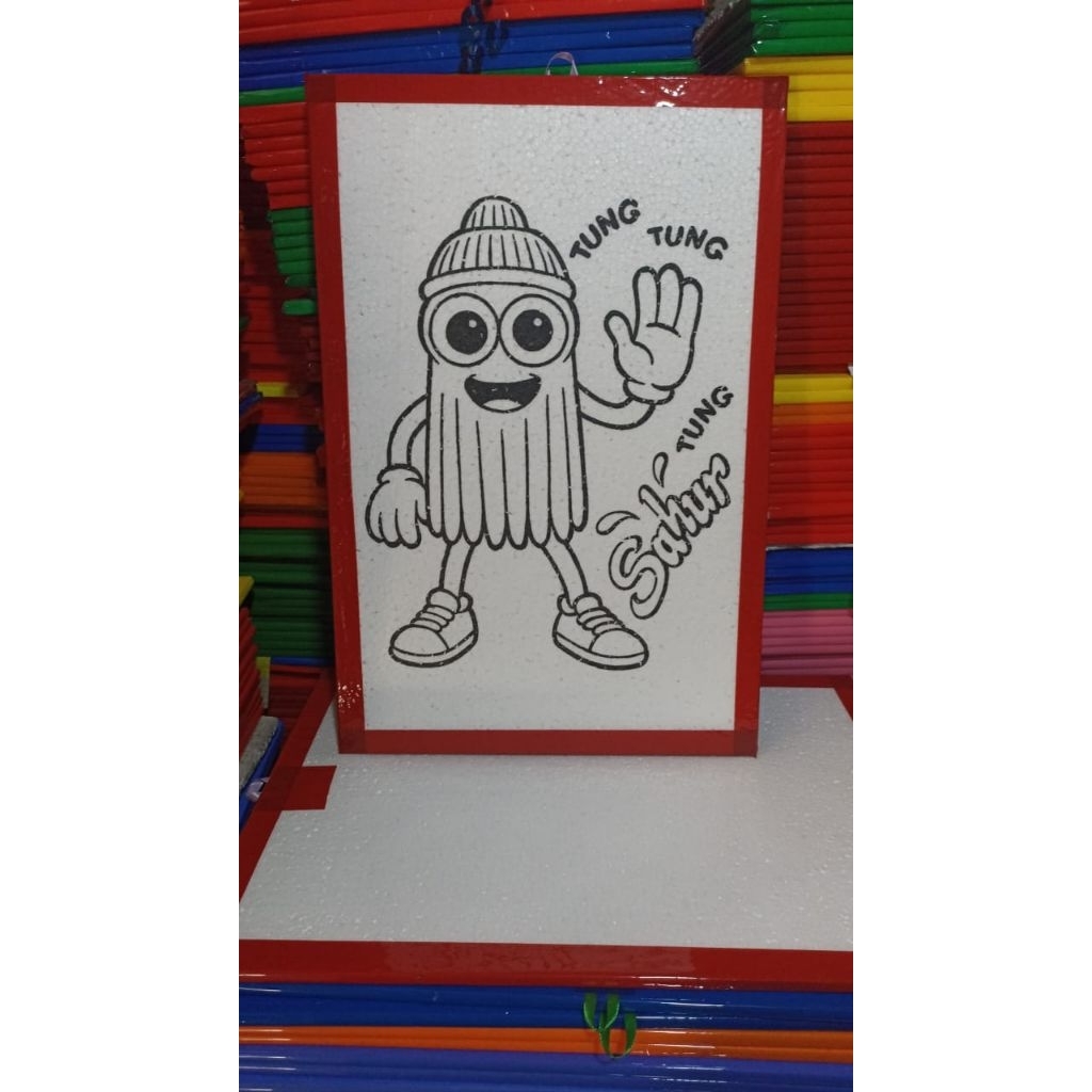 

sterofoam lukis kualitas ok