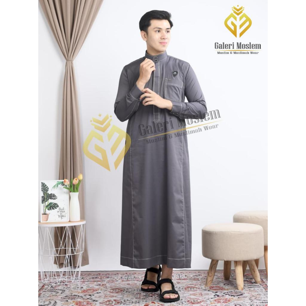 Jubah Gamis Dewasa Pria Premium Toyobo / Jubah Slimfit Pria / Pakaian Gamis Muslim Pria Dewasa