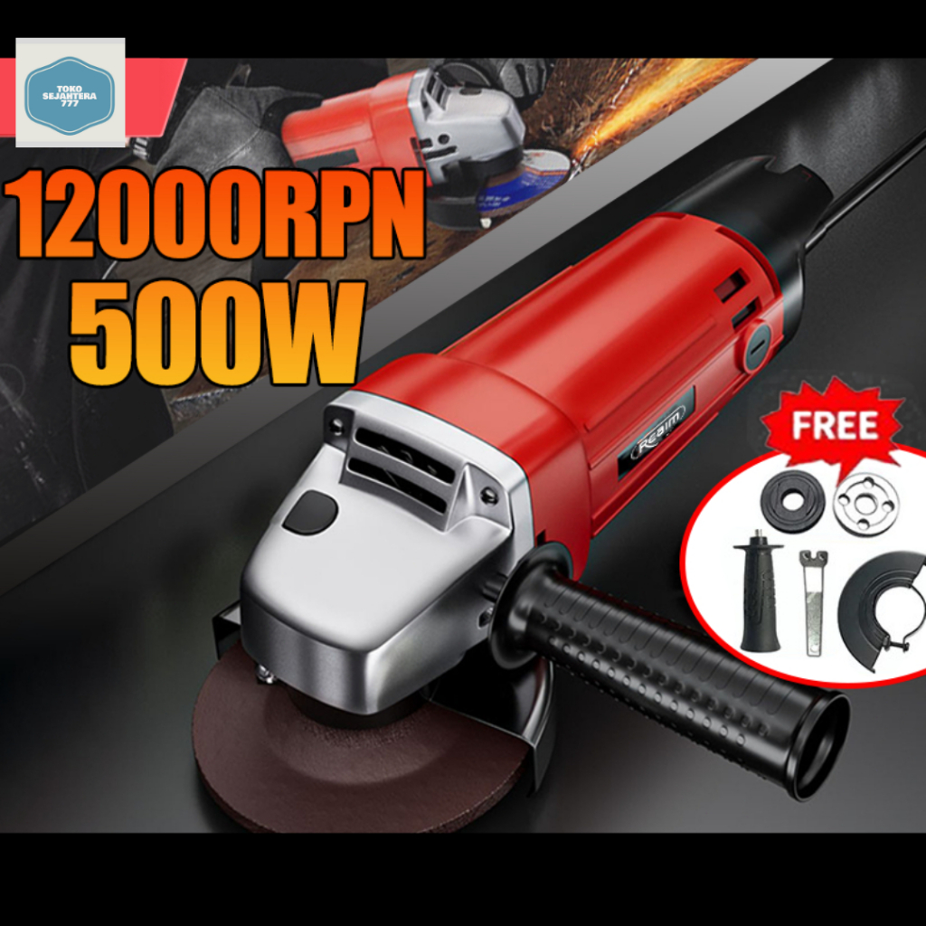 Reaim Mesin Gerinda Tangan Gerinda Listrik Angle Grinder Poles - Piringan Amplas, Amplas - Gerinda