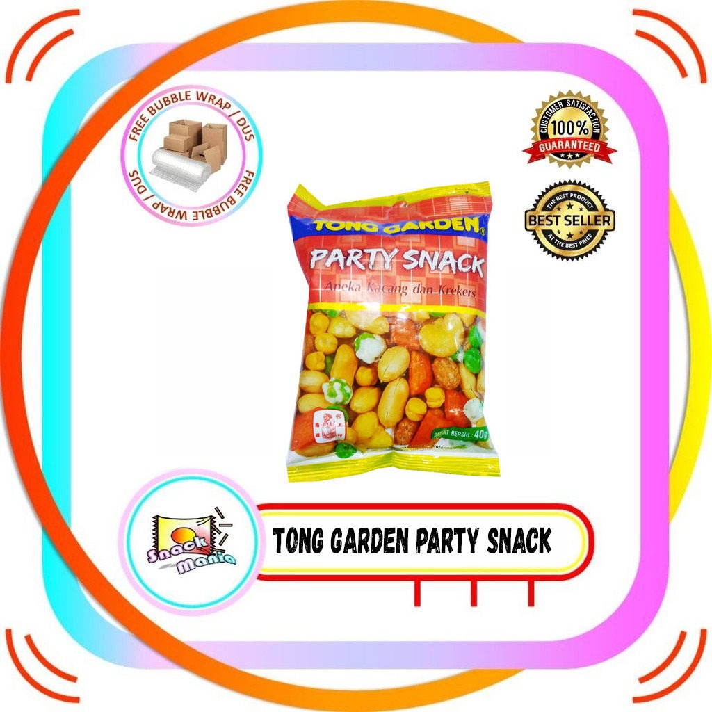 

Tong Garden Party Snack ~ 40 gr Aneka kacang dan Krekers