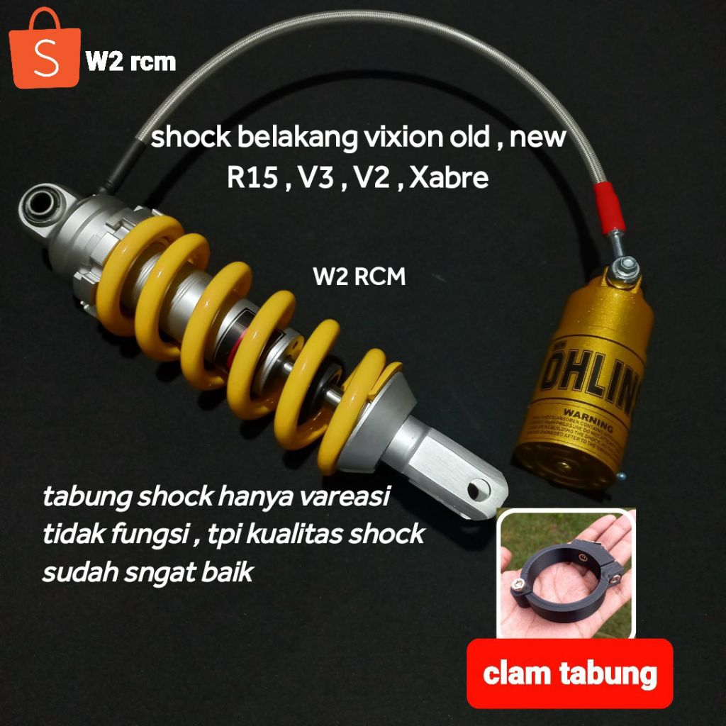 Monoshock belakang vixion tabung pisah shock belakang vixion tabung pisah