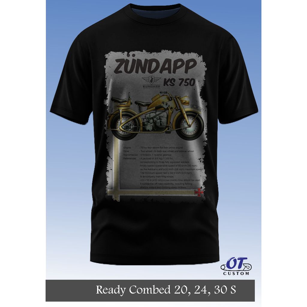 Kaos Hobi Zundapp,Triumph,JU
