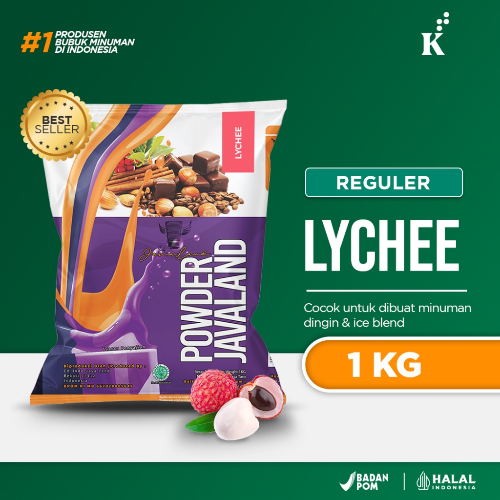 

Bubuk Bubble Drink Powder Leci / Lychee 1kg JAVALAND Depok