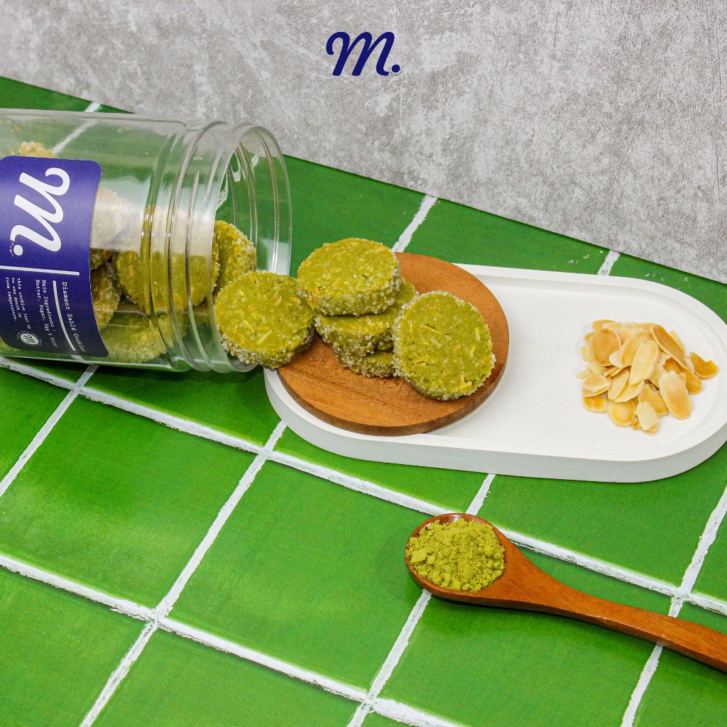 

Diamant Sable Cookies Matcha Almond - Homemade Premium French Butter Cookies 260gr