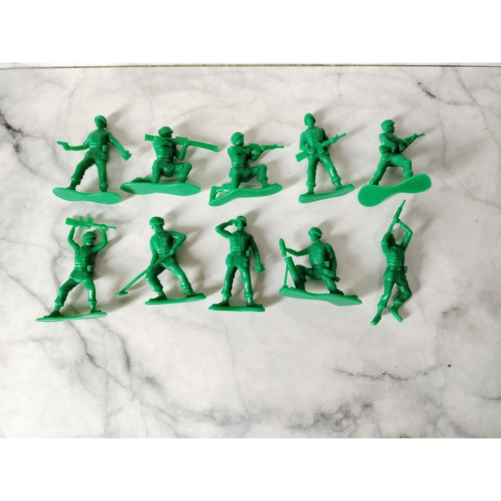 Set figure Toy story green army- bucket o soldier thinkway-tentara toy story