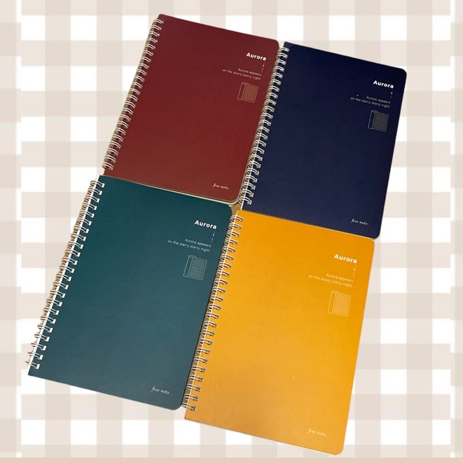 

Aurora Spiral Notebook Book Buku Catatan Tulis Bergaris • Kiku Stuffs