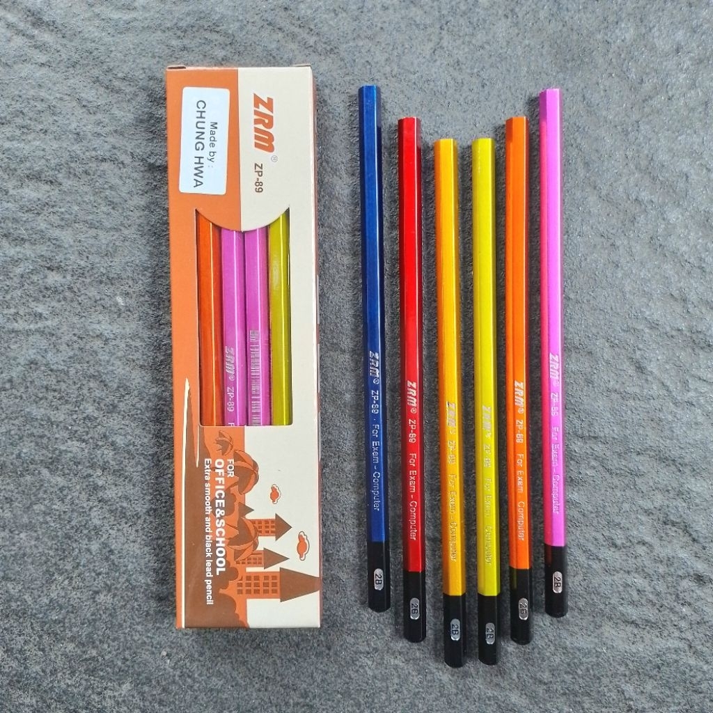 

Pensil Kayu Pencil 2B ZRM ZP-89 ( 12 Pcs ) [ Original ]