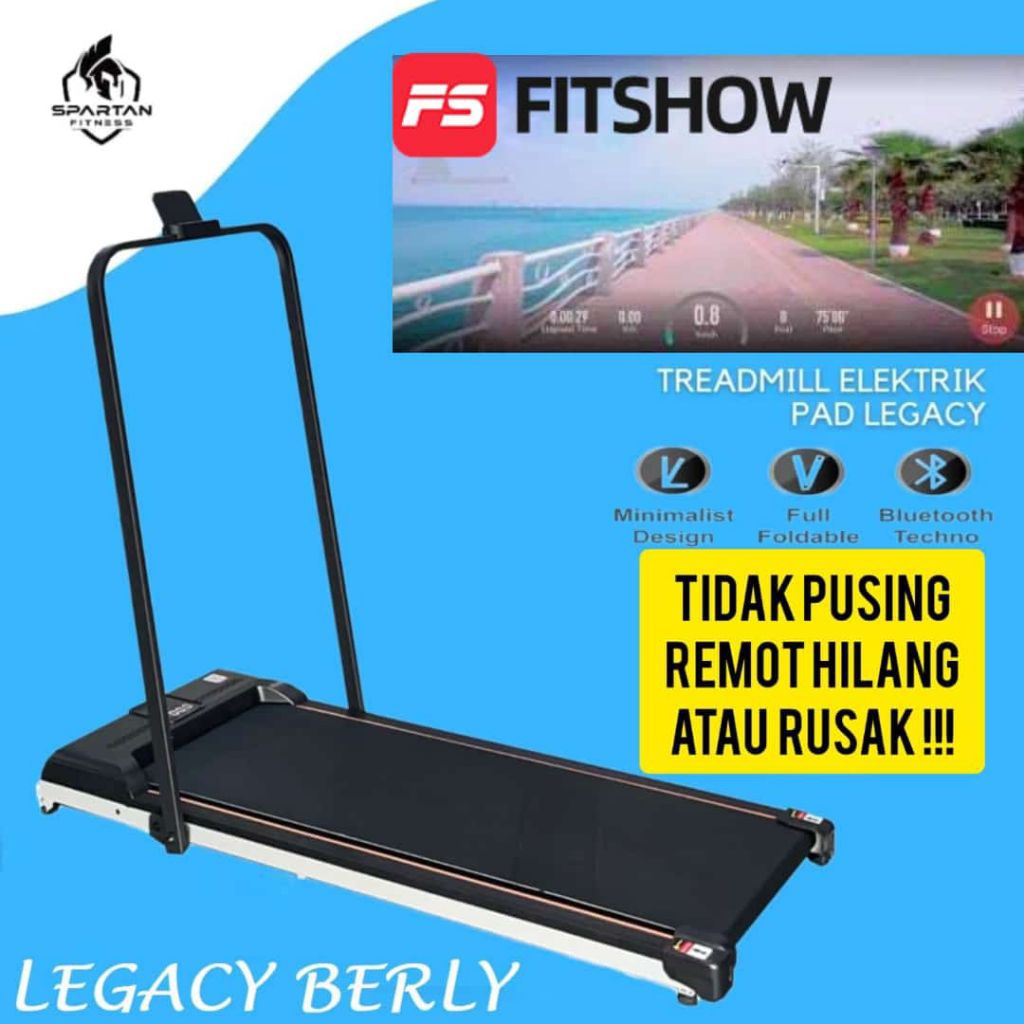 Treadmill running walking pad legacy berly low watt lari alat fitnes