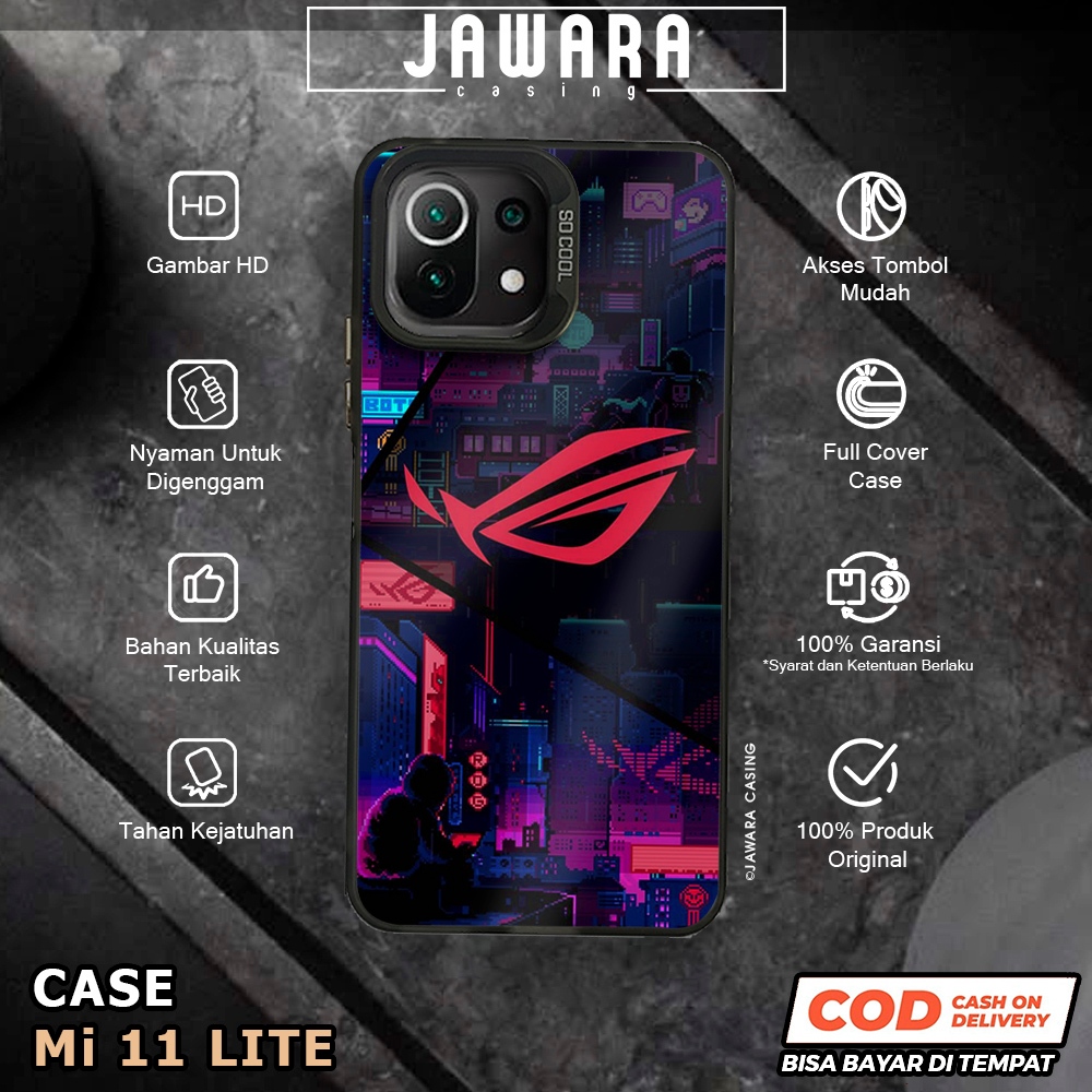 Casing Mi 11 Lite Jawara Casing [ROG1] Casing So Cool Premium Matte Softcase IMD Hologram Glossy