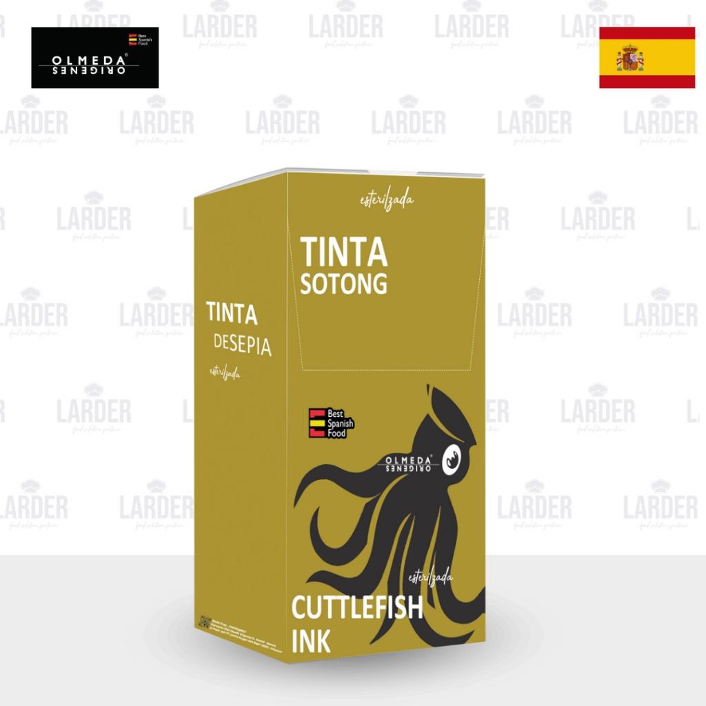 

OLMEDA Tinta Cumi Hitam Asli Untuk Makanan 1 karton isi 60 Pc 4x4g