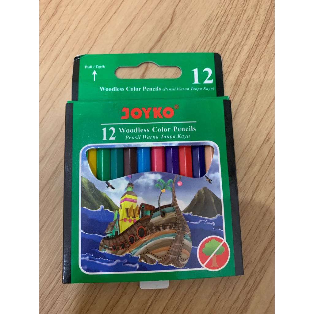 

SECOND_Joyko CP - 107 pensil warna pendek isi 12pc masi bagus