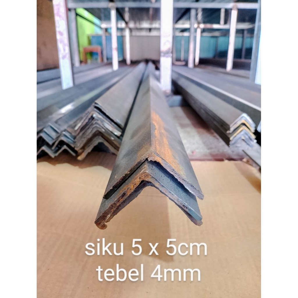 SIKU BESI UKURAN 5x5CM TEBAL 4MM TANPA LUBANG